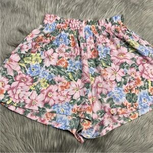 Vintage Victorias Secret Floral Gold Label Sleep Lounge Pajama Shorts